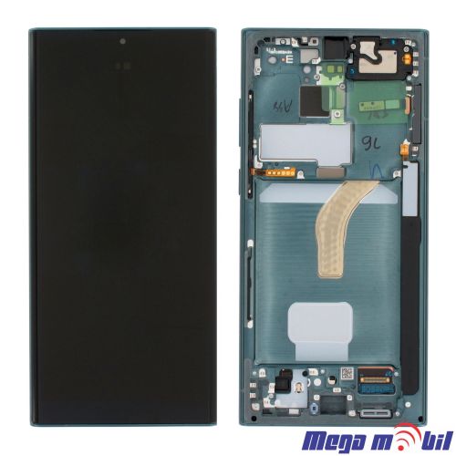 Ekran Samsung S908B S22 Ultra SO RAMKA Green full org