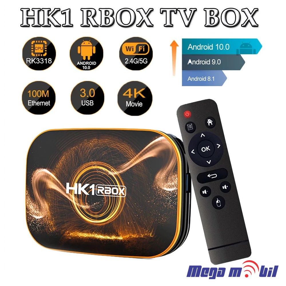 Android TV BOX HK1R 4GB RAM / 64GB ROM 5G+Wi Fi+BT Android 11