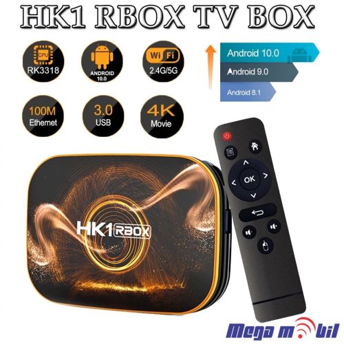 Android TV BOX HK1R 4GB RAM / 128GB ROM 5G+Wi Fi+BT Android 11.