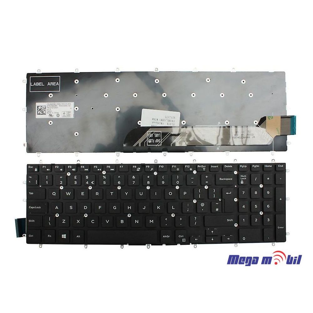 Tastatura za laptop Dell Inspirion 5567/ 7566/ 7567 white