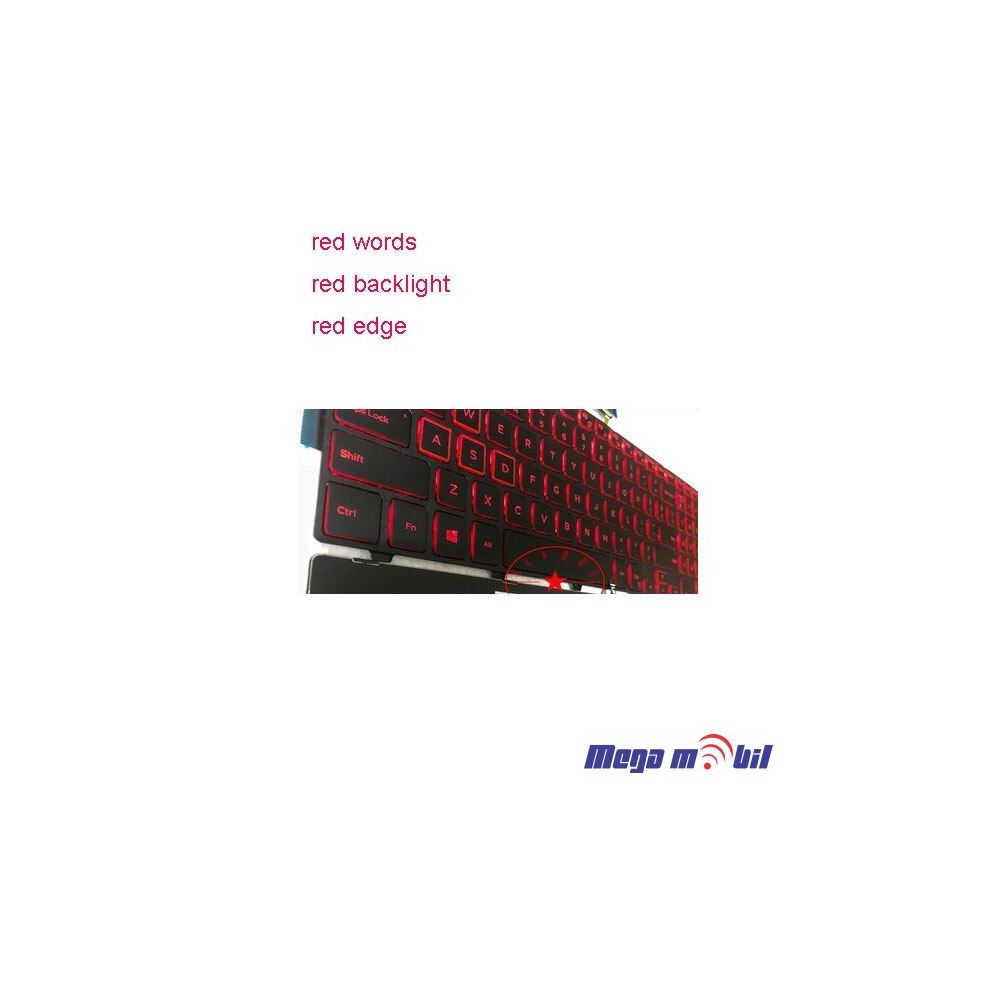 Tastatura za laptop Dell Inspirion 5567/ 7566/ 7567 so backlight red