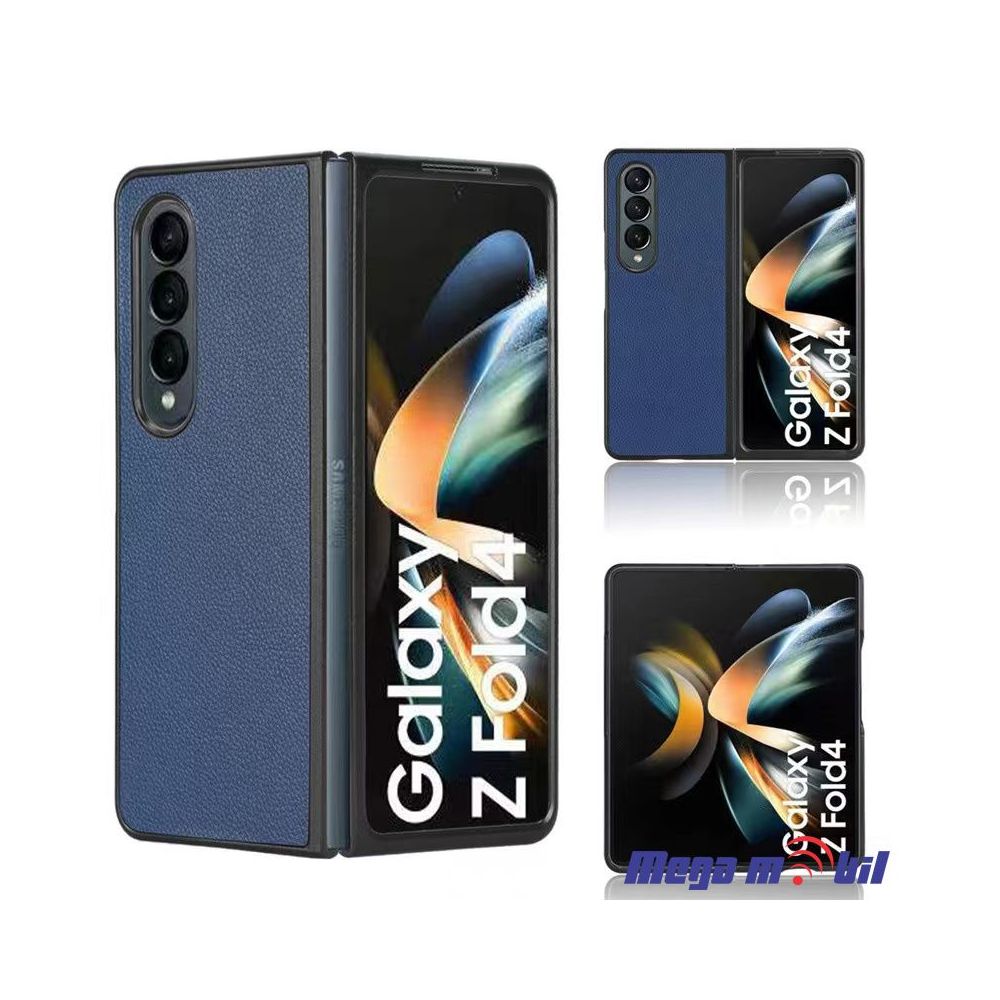 Futrola Samsung Galaxy Z Fold 4 Leather blue (predna i zadna)