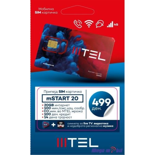 MTEL MK Pripejd mSTART 20