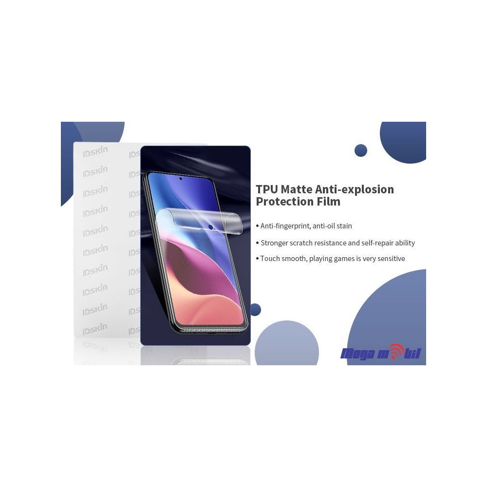 Hidrogel screen protector IDskin TPU Matte 18 x 12 cm 50kom.