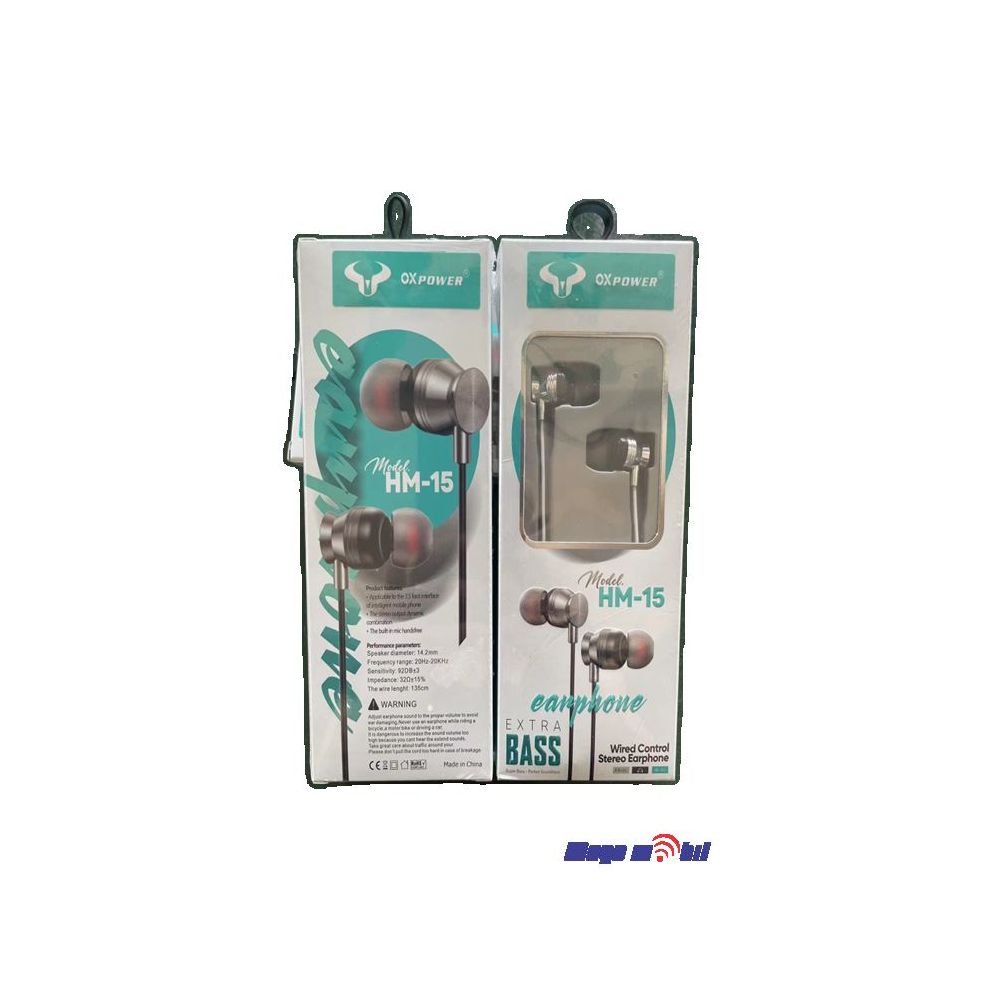 Slusalki Ox Power HM15 (3.5mm) silver