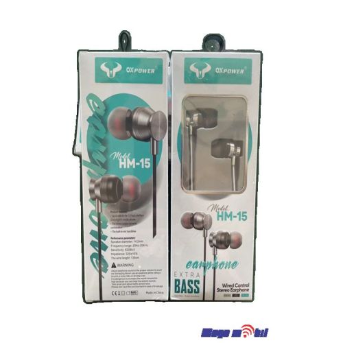 Slusalki Ox Power HM15 (3.5mm) silver