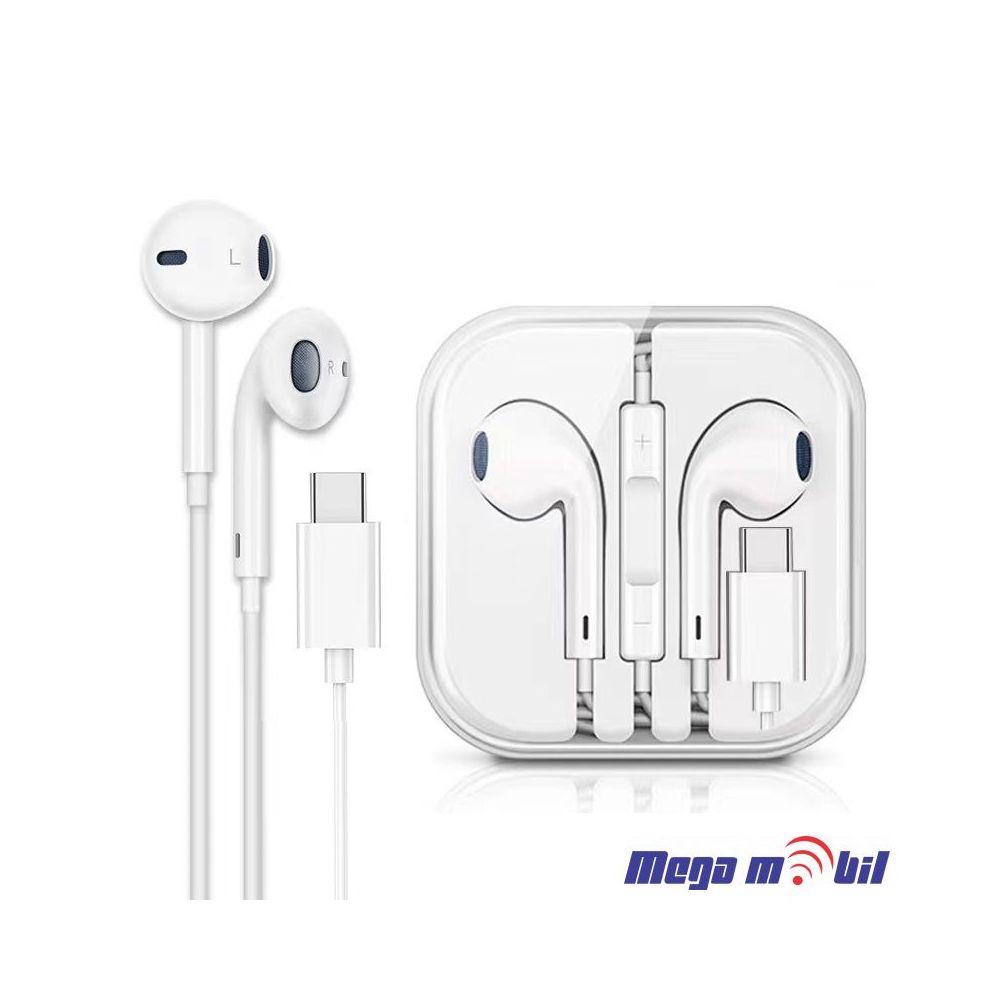 Slusalki Ox Power Type C white HFC-03