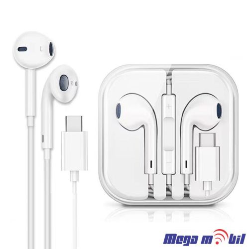 Slusalki Ox Power Type C white HFC-03