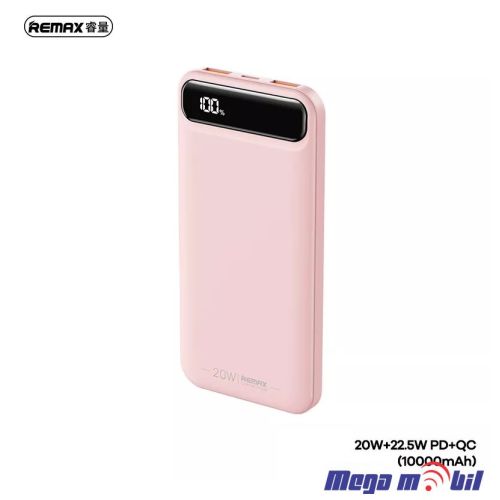 Baterija eksterna 10000mAh REMAX Bole RPP-520 FAST+PD pink