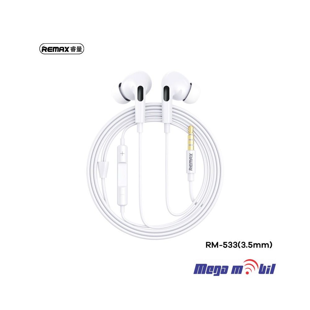 Slusalki REMAX 3.5mm RM-533 white