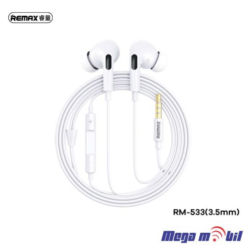 Slusalki REMAX 3.5mm RM-533 white