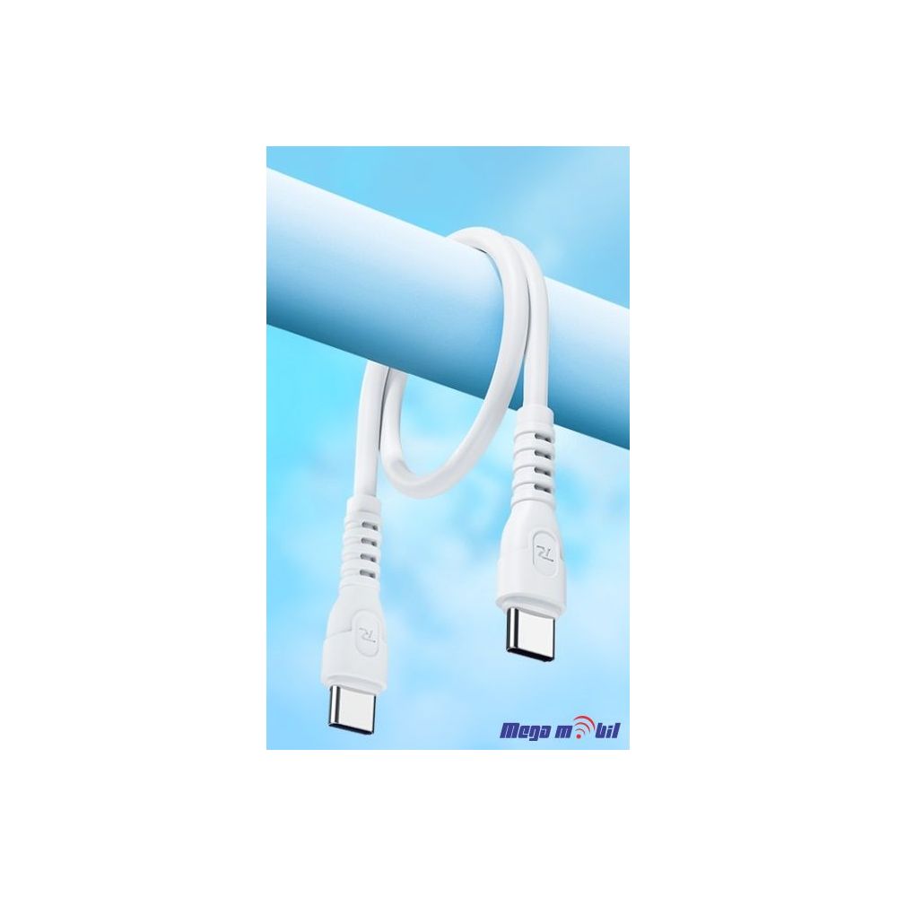 Data Kabel Type C PD REMAX Ledy RC-C022 65W Fast 0.3m white