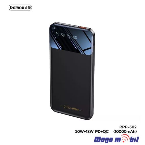 Baterija eksterna 10000mAh REMAX Hunch RPP-502 FAST+PD black