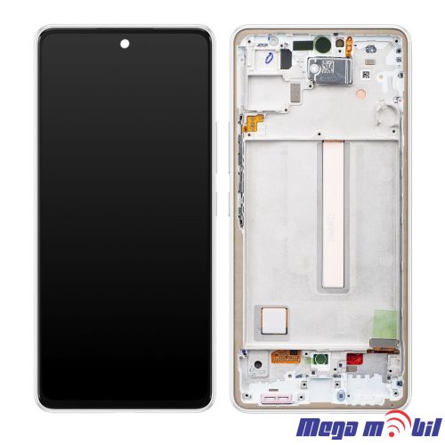 Ekran Samsung A536B/ A53 5G SO RAMKA white full org 
