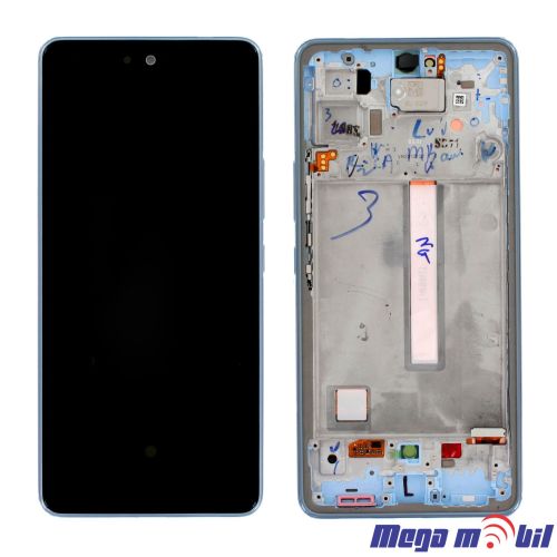 Ekran Samsung A536B/ A53 5G SO RAMKA blue full org 