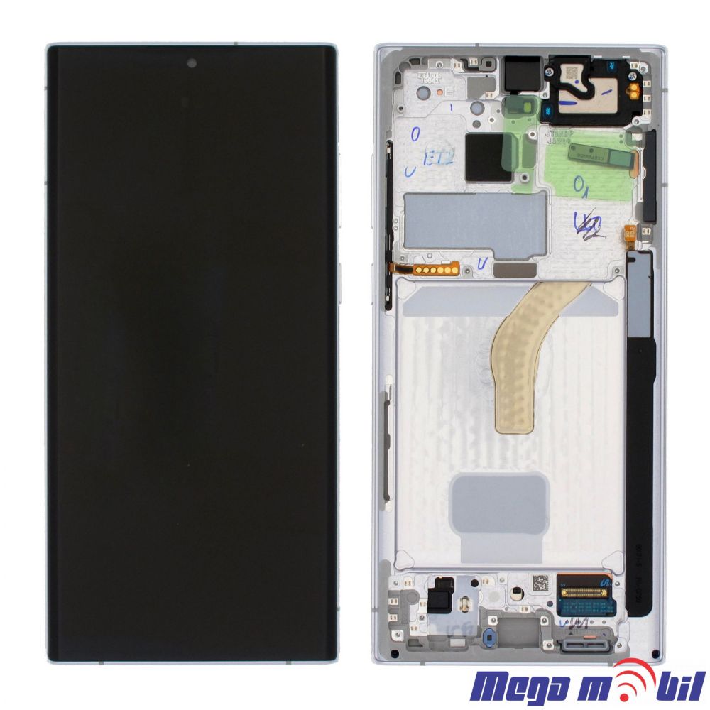 Ekran Samsung S908B S22 Ultra SO RAMKA White full org