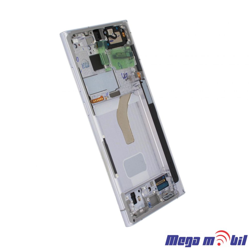Ekran Samsung S908B S22 Ultra SO RAMKA White full org