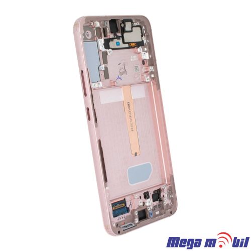 Ekran Samsung S906B S22 Plus SO RAMKA Pink/Gold full org