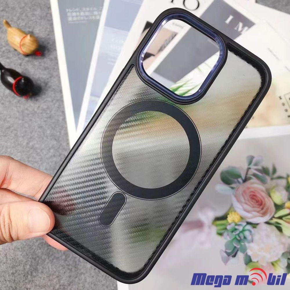 Futrola iPhone 14 Magsafe Carbon Acrylic black