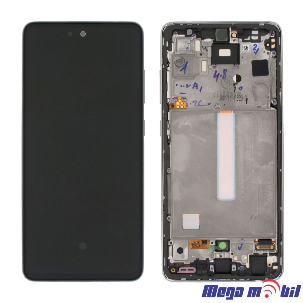 Ekran Samsung A525F/ A52 4G SO RAMKA white full org 