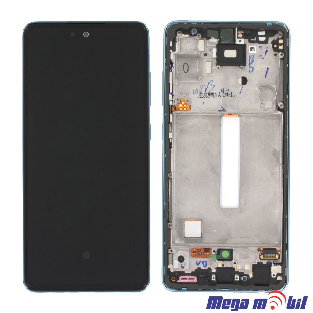 Ekran Samsung A525F/ A52 4G SO RAMKA blue full org 