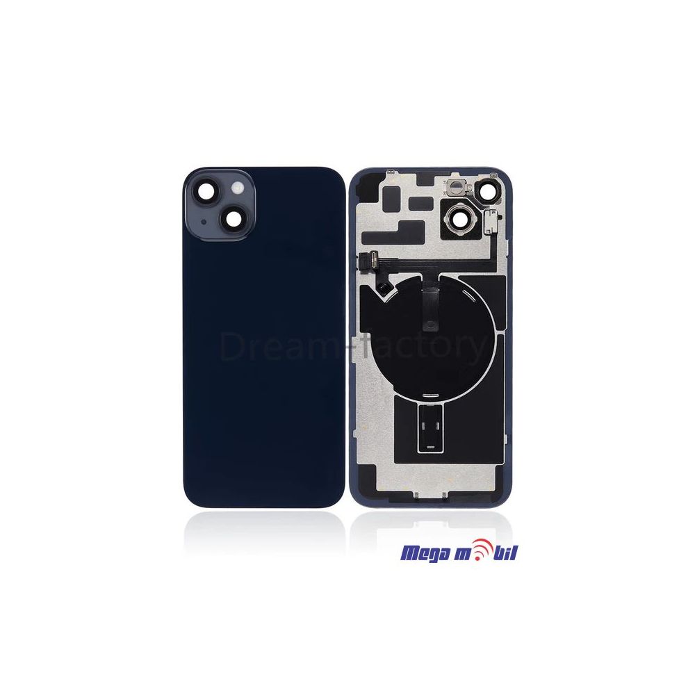 Zadno staklo iPhone 14 black Full ORI SH so flet wireless polnenje i blic