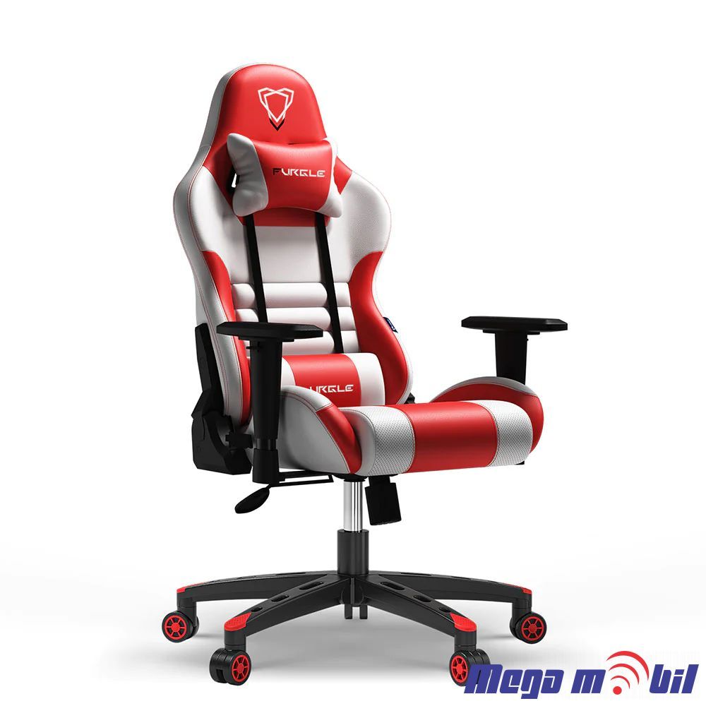 Gaming chair Furgle white / red