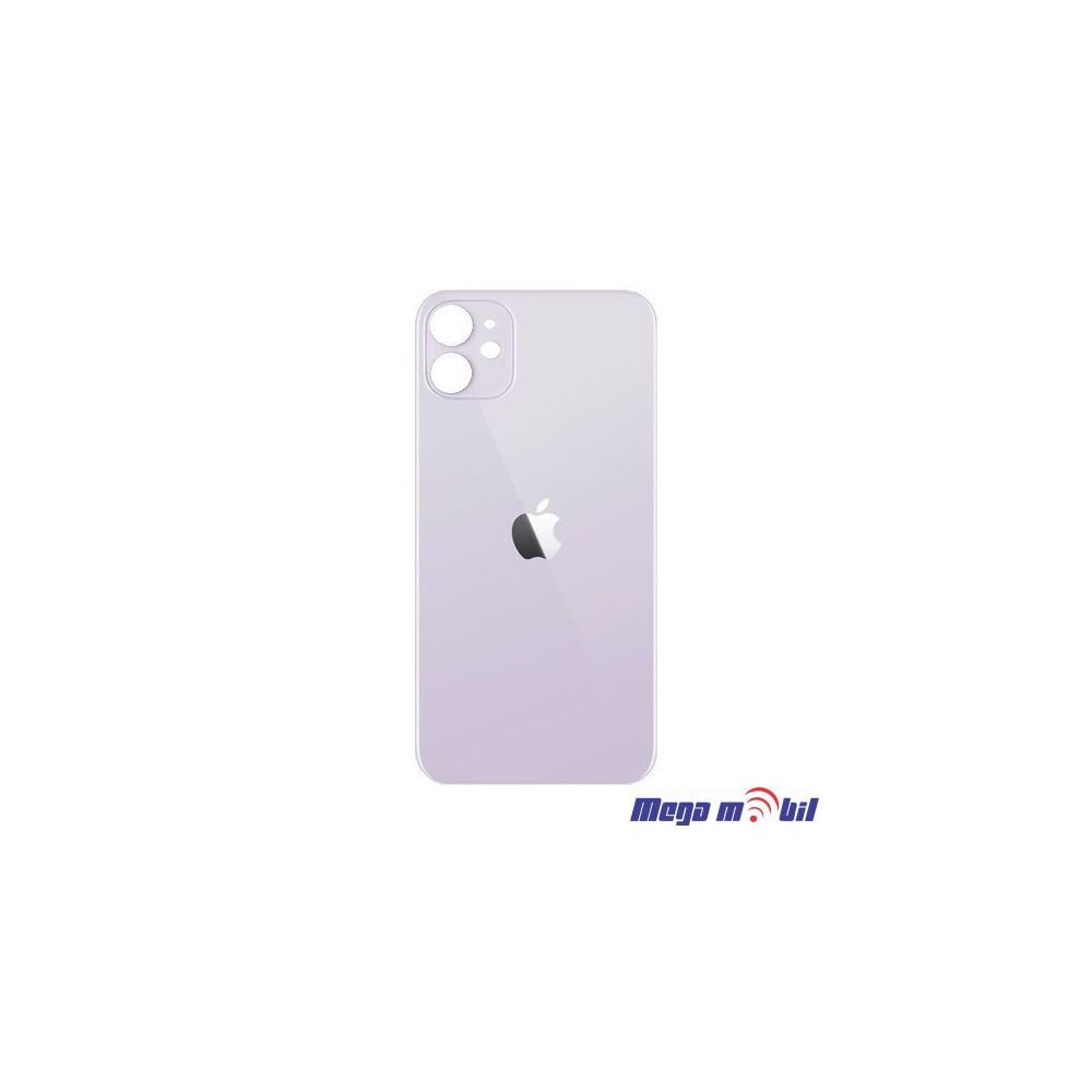 Zadno staklo iPhone 11 Purple Big Camera Hole