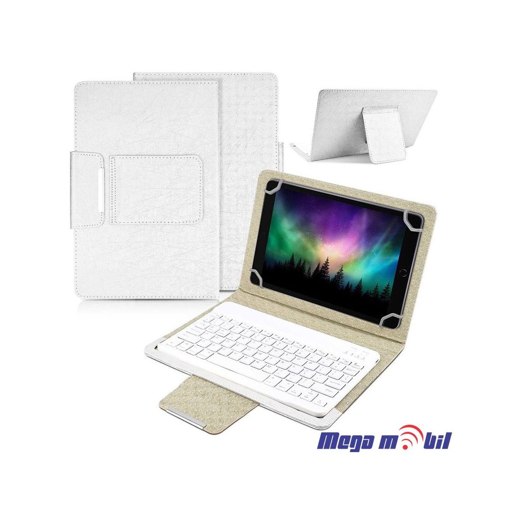 Futrola Tablet Univerzalna so Bluetooth tastatura 10" white