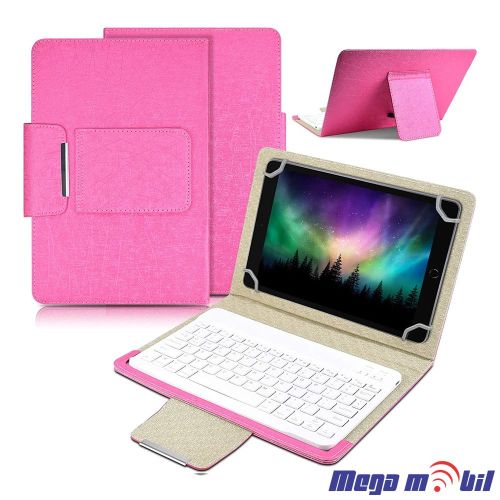 Futrola Tablet Univerzalna so Bluetooth tastatura 8" pink
