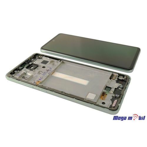 Ekran Samsung A528B/ A52S 5G/ A526U SO RAMKA green full org 