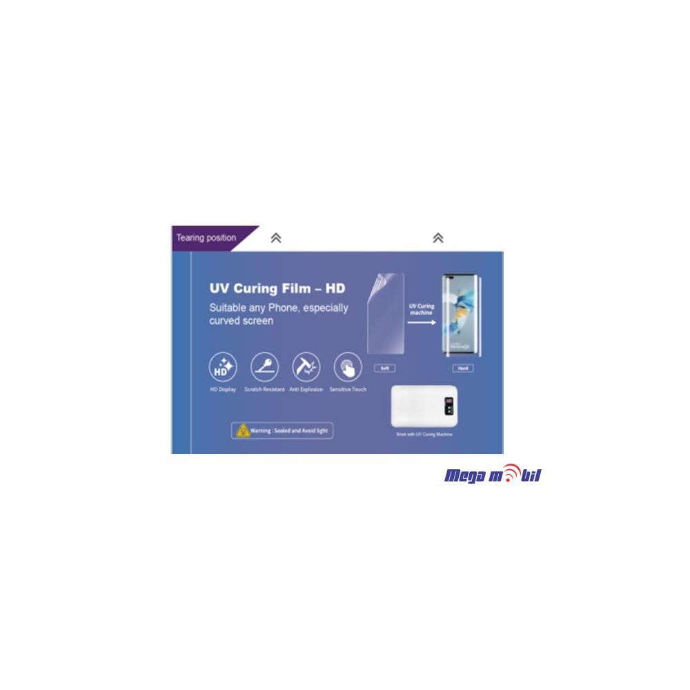 Hidrogel screen protector UV IDskin 19 x 12 cm 10kom.