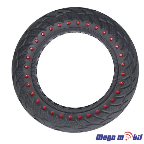 Polna guma za trotinet 10x2.125 DOTS Red