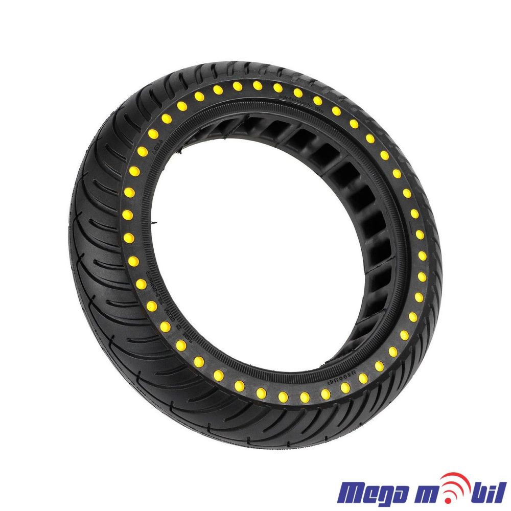 Polna guma za trotinet 10x2.5 DOTS Yellow.