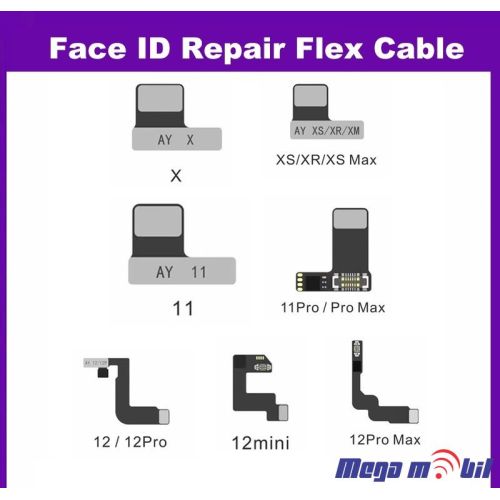 Fletkabel iPhone XR/XS/XS Max za Face ID za A108 programator