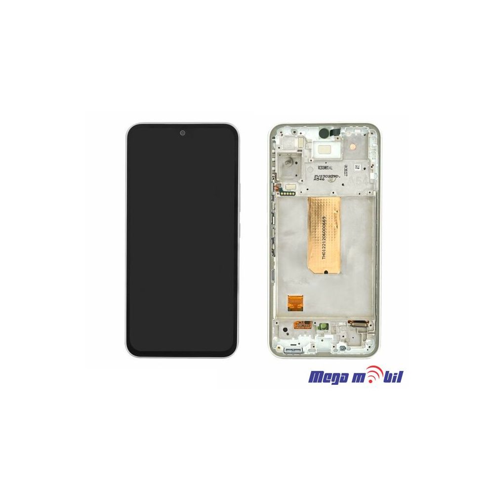 Ekran Samsung A546B/ A54 5G SO RAMKA white full org 
