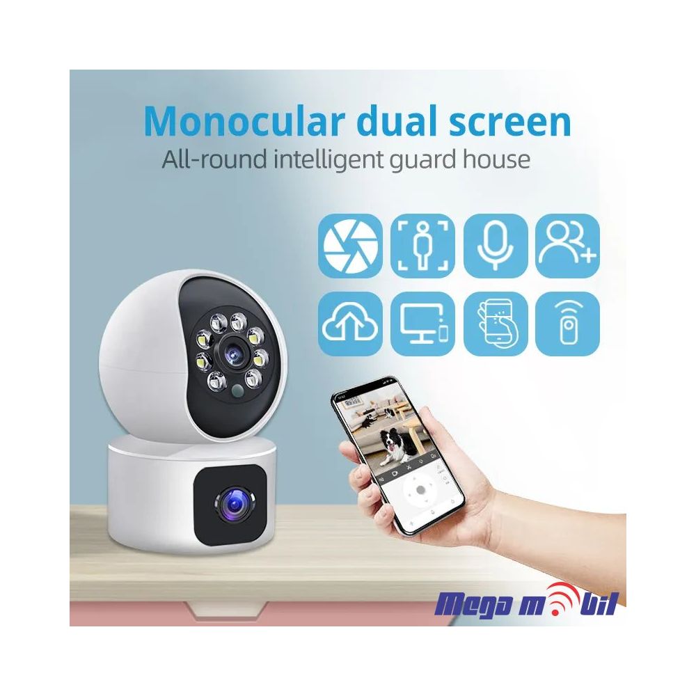 Kamera IP Y610A Pro Indoor WiFi + Network port 3 Megapixel 