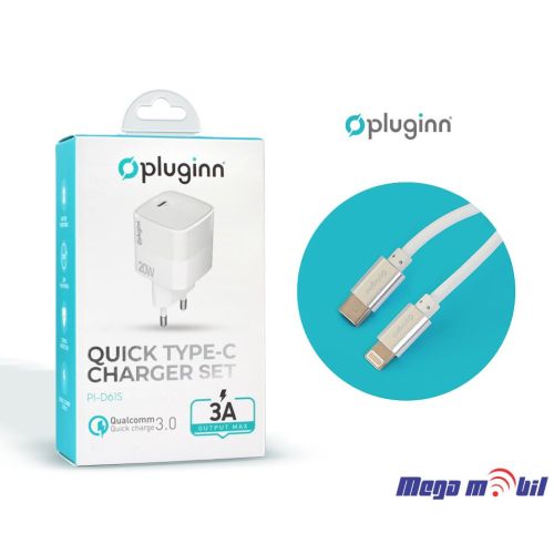 Polnac 220V iPhone Pluginn PI-D61S PD3.0 PPS 20W white