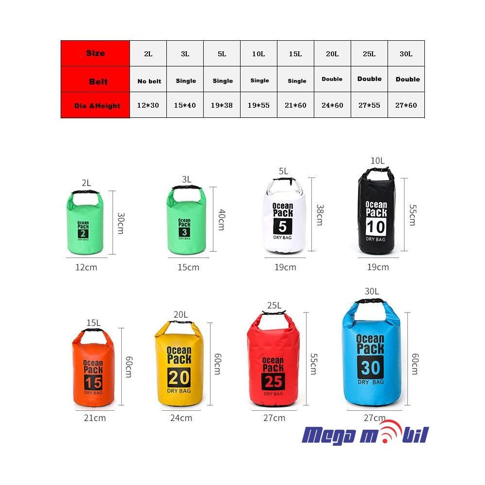 Torba Vodootporna 5L red