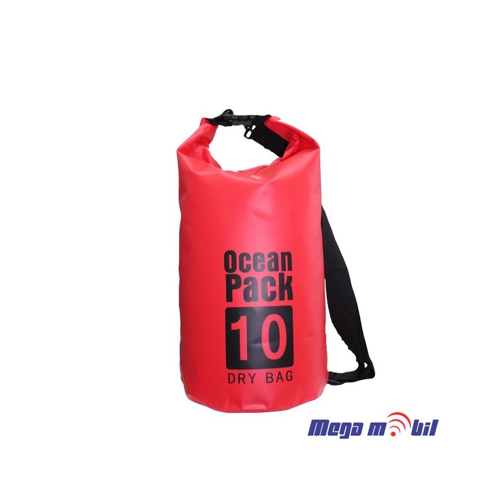 Torba Vodootporna 10L red