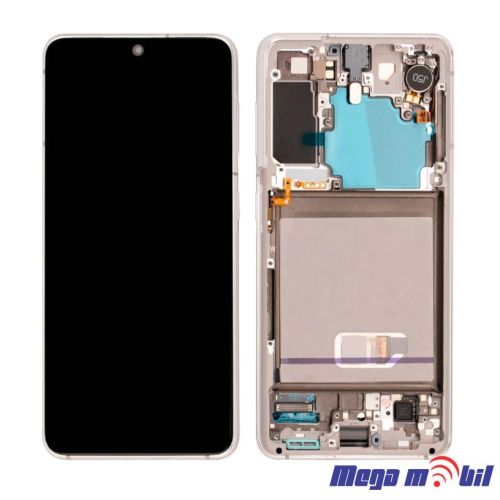 Ekran Samsung G991B S21 SO RAMKA White full org SH