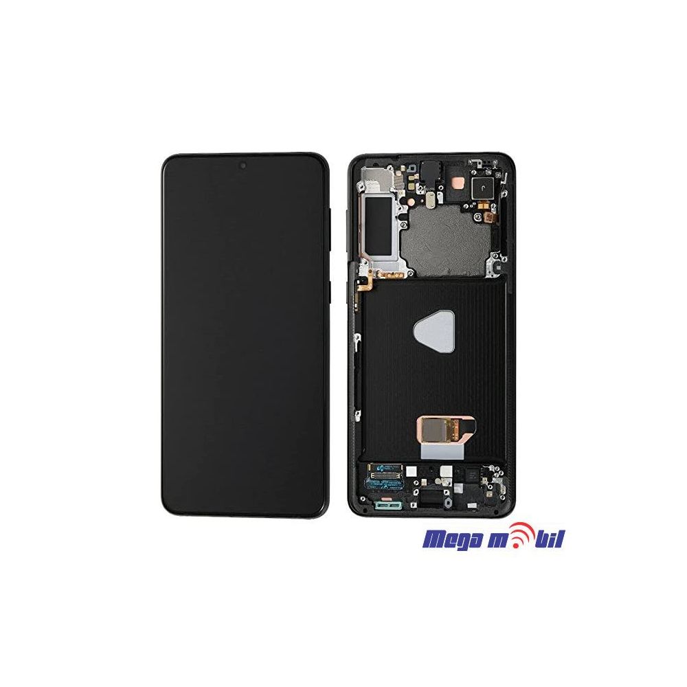 Ekran Samsung G996B S21 plus SO RAMKA Black full org SH