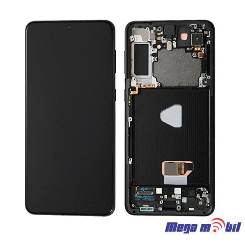 Ekran Samsung G996B S21 plus SO RAMKA Black full org SH