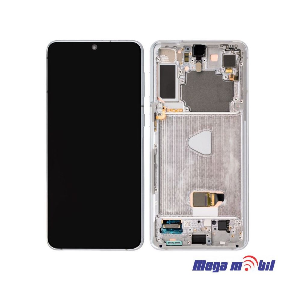 Ekran Samsung G996B S21 plus SO RAMKA Silver full org SH