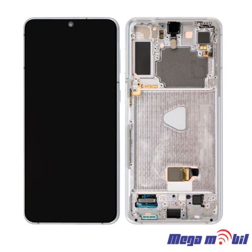 Ekran Samsung G996B S21 plus SO RAMKA Silver full org SH