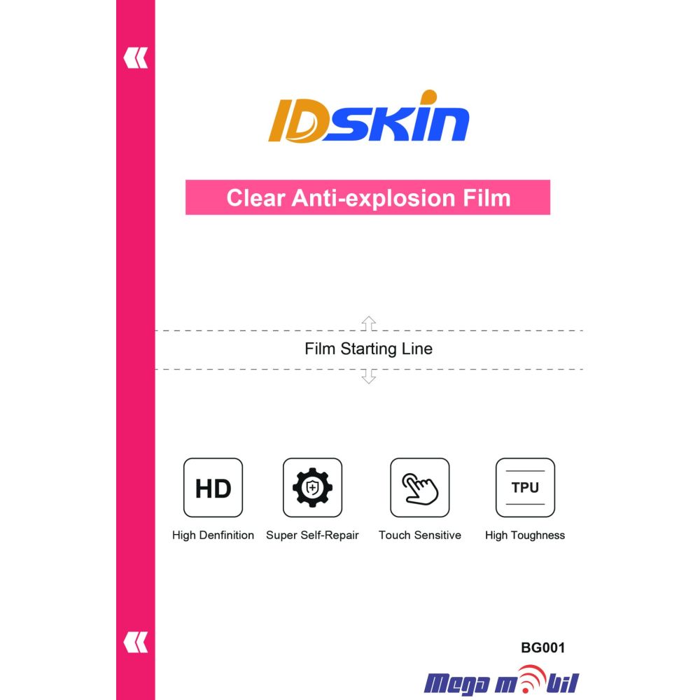 Hidrogel screen protector IDskin Pro 18 x 12 cm 25kom