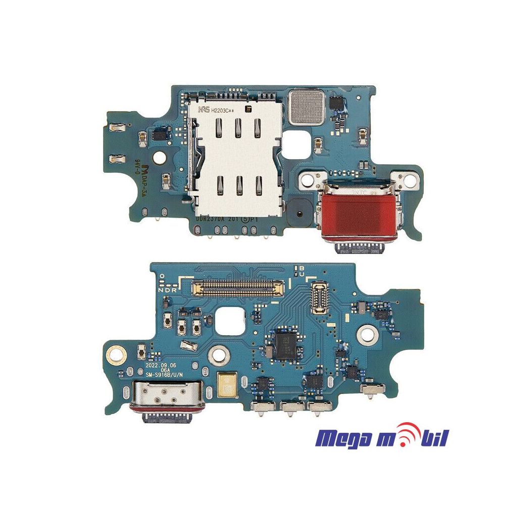 Konektor za polnenje Samsung S916B/ S23 Plus komplet plocka