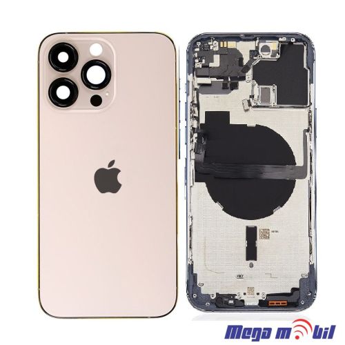 Maska A klasa iPhone 13 Pro Gold Full ORI SH so volume on/off flet i wireless polnenje