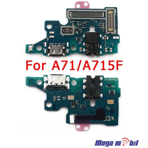 Konektor za polnenje Samsung A715F/ A71 komplet plocka full org