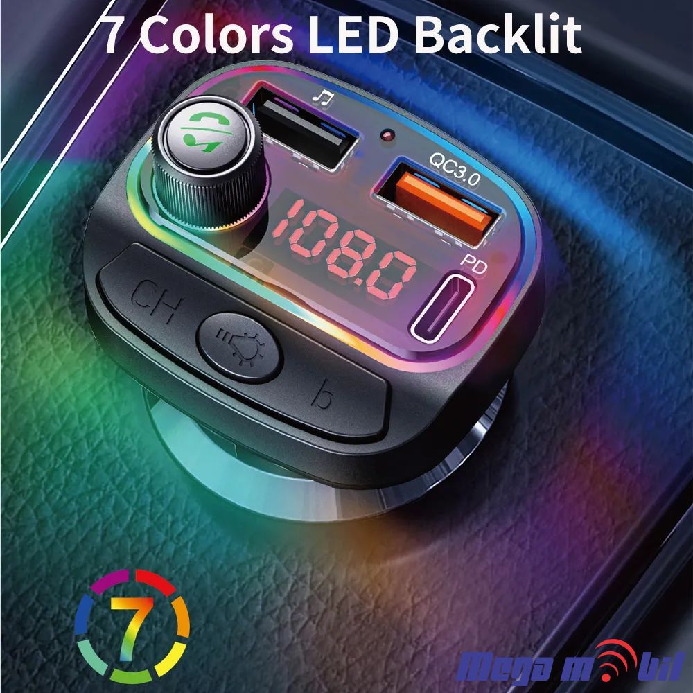 FM transmiter Bluetooth MP3 car charger PD C14